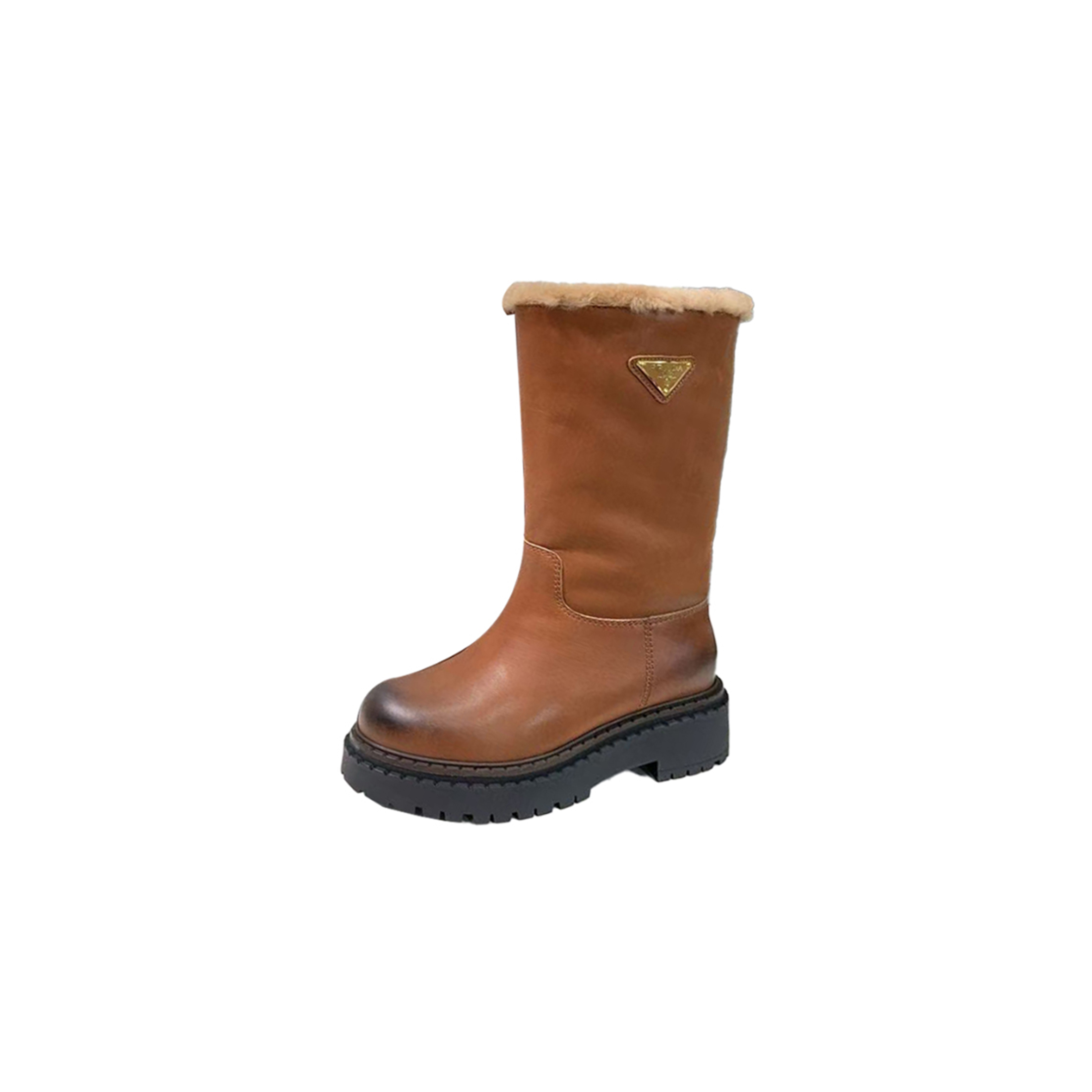 PRADA PLATFORM WOOL BOOTS PRADA PLATFORM WOOL BOOTS